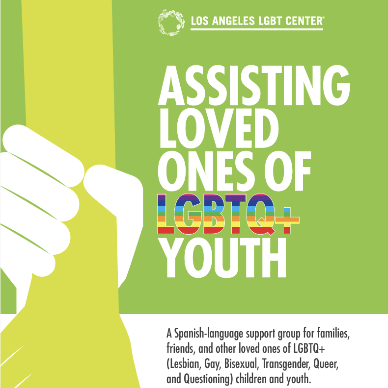 Assiting loved ones of lgbtq+ youth flyer