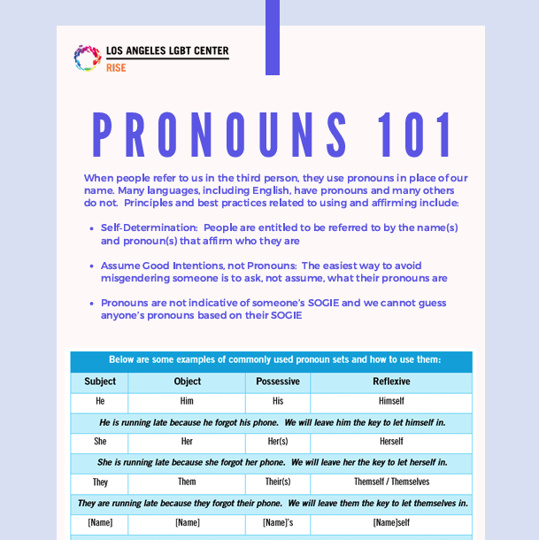 pronouns 101