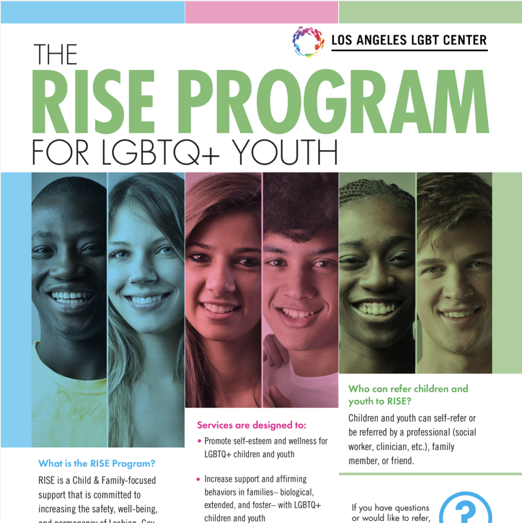 THE RISE PROGRAM FOR LGBTQ+ YOUTH